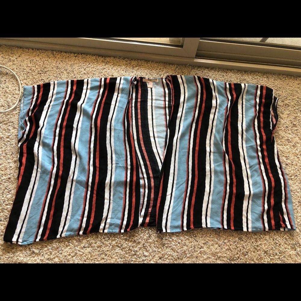 Stripped Kimono/Cover-up